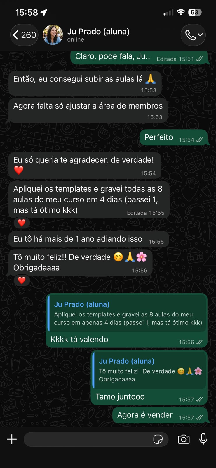 Depoimento Juliana Prado